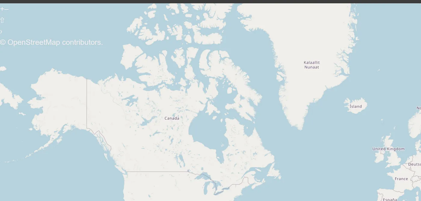 Image showing the map without all the css